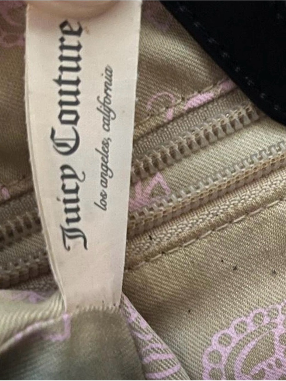 Vintage Juicy Couture Light Pink & Black Daydreamer Bag - Picture 6 of 8